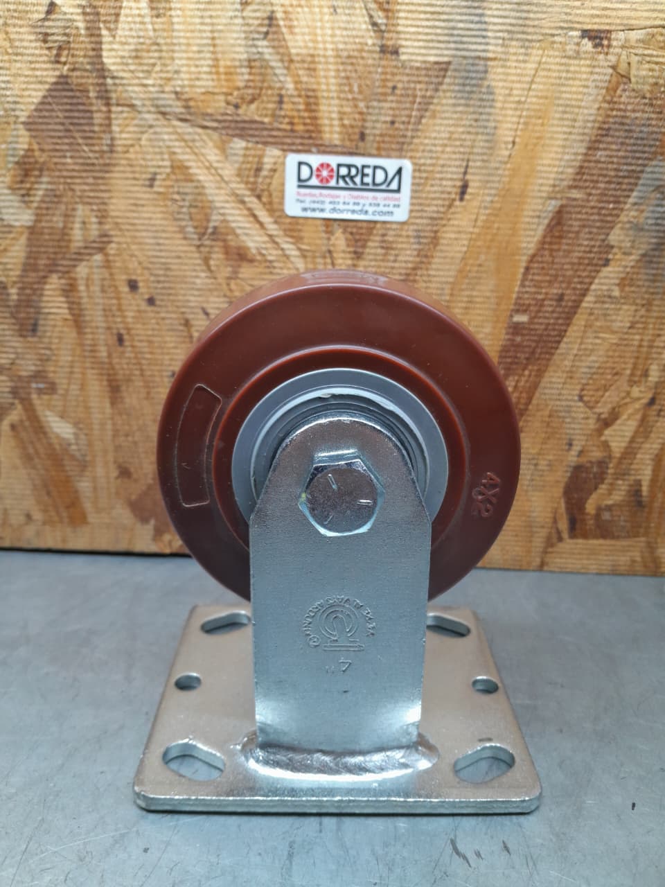 28DM40JM6017YY - RODAJA BASE PLACA FIJA SIN FRENO 4X2" DPOLYMADIC BALERO DE PRECISION 28DM40JM6017YY