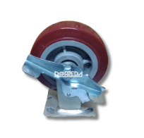 28DM50JM0417TY - RODAJA BASE PLACA FIJA CON FRENO LATERAL 5X2" POLYMADIC BALERO RODILLO 28DM50JM0417TY