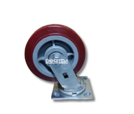 27DM80JM0417YY - RODAJA BASE PLACA GIRATORIA SIN FRENO POLYMADIC 8X2" BALERO RODILLO 27DM80JM0417YY