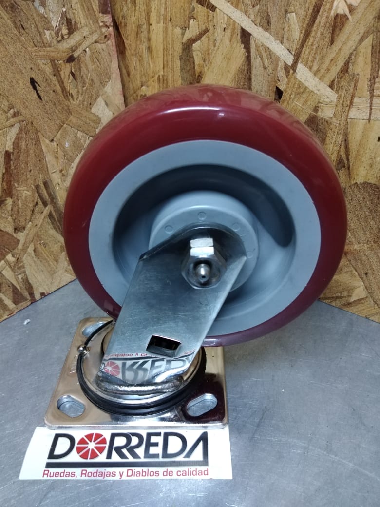 MB-160P - RODAJA BASE GIRATORIA SIN FRENO 6X2" POLYPRO 27PP60JM0417YY TRILOGIQ MB-160P