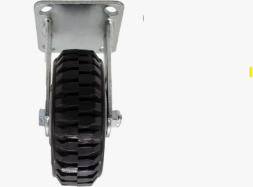 28TA80JR2317YY - RODAJA BASE PLACA FIJA SIN FRENO 8X2" RUEDA TIPO TRACTOR RIN DE ALUMINIO 2B-03 28TA80JR2317YY