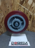 DM80JM04 - RUEDA POLYMADIC 8X2" CON BALERO, BUJE Y GUASAS CH DM80JM04