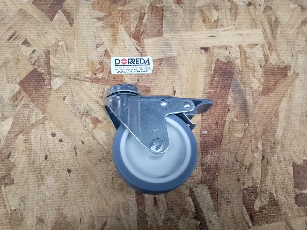 DI007LO80TPRDB2 - RODAJA BASE OJILLO CON FRENO THERMOPRO CH 3" DI007LO80TPRDB2