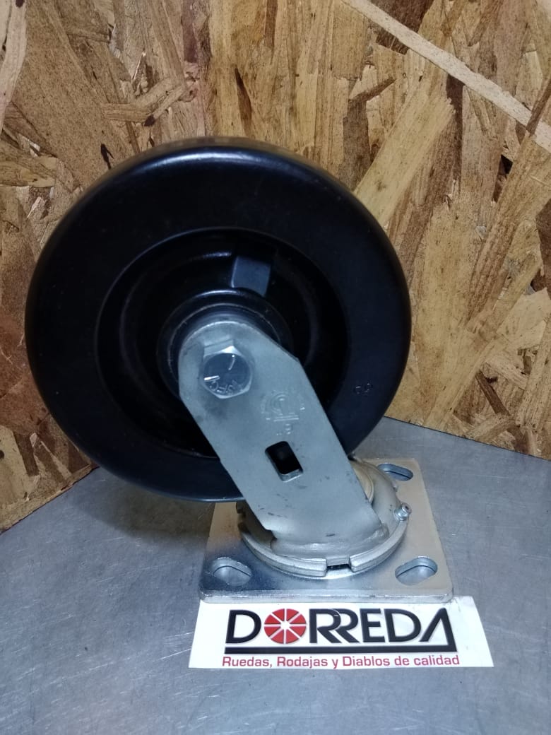27PH50JB0417YY-T - RODAJA BASE PLACA GIRATORIA SIN FRENO 5X2" FENOLICA BALERO RODILLO TEMP  27PH50JB0417YY-T