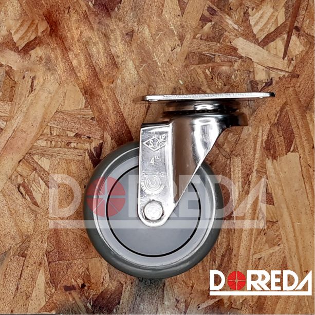 D2DP40GI4406YY - RODAJA BASE PLACA GIRATORIA SIN FRENO 4X1-1/4" DPOLYPRO D2DP40GI4406YY