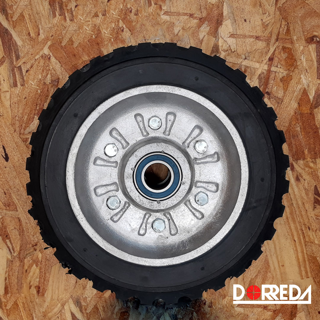 RUEDA TIPO TRACTOR #12 RIN ALUMINIO LINEA COMERCIAL B.6005 (1"), SEPARADOS TA12JR25