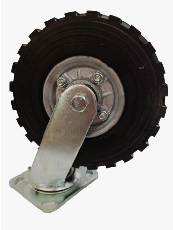 27TA80JR2317YY - RODAJA BASE PLACA GIRATORIA SIN FRENO 8X2" RUEDA TIPO TRACTOR RIN DE ALUMINIO 2B-03 27TA80JR2317YY